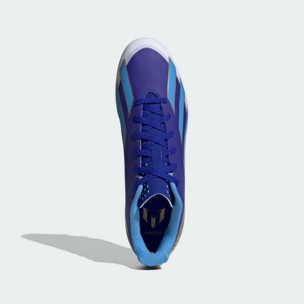 Azul Calzado de Fútbol X Crazyfast Messi Club Multiterreno