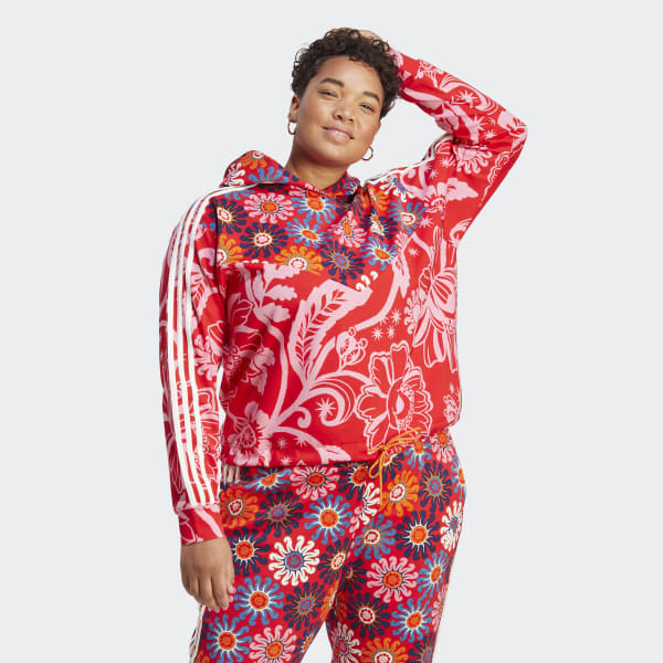 Intuition propel ejendom adidas x FARM Rio Hoodie (Plus Size) - Red | Women's Lifestyle | adidas US