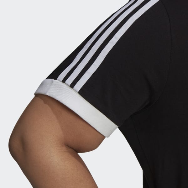 Zwart Adicolor Classics 3-Stripes T-shirt (Grote Maat) 28250