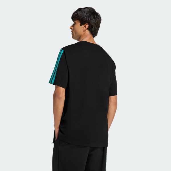 ブラック MERCEDES AMG PETRONAS F1 TEAM DNA 半袖Tシャツ