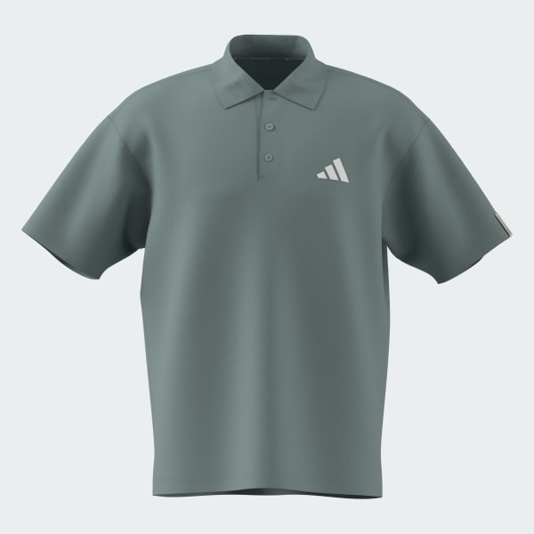 Green Essentials Plus Loose Fit Small Logo Short Sleeve Polo Shirt