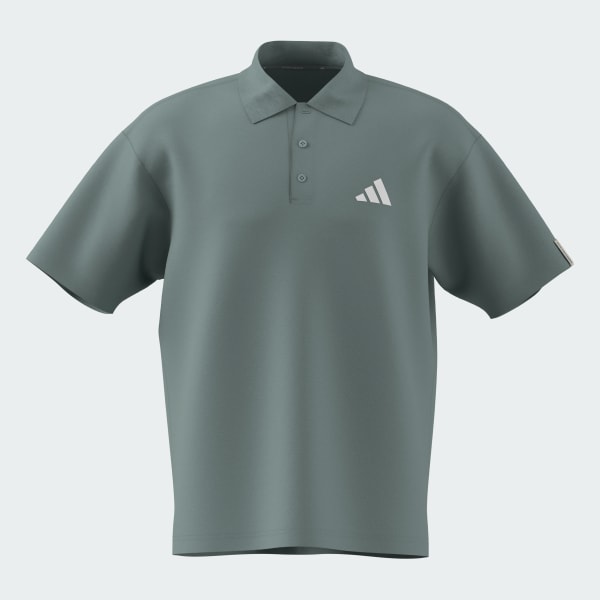 Hijau Polo Shirt Lengan Pendek Essentials Plus Loose Fit Small Logo