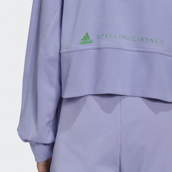 Fioletowy adidas by Stella McCartney Cropped Hoodie BWC66