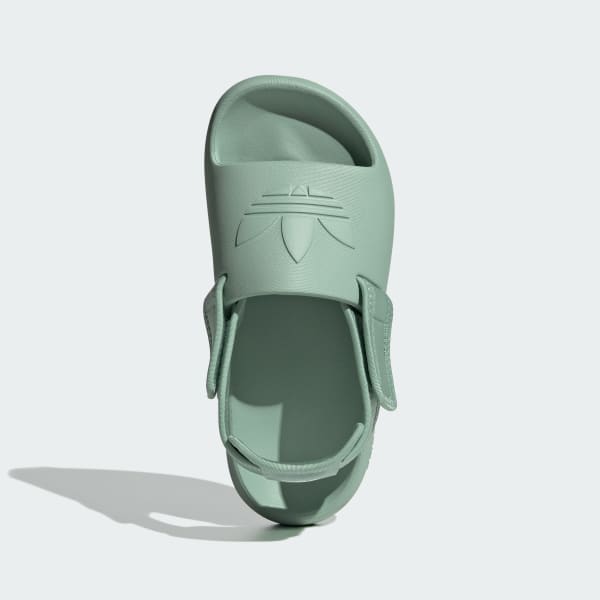 Green Adifom Adilette Slides Kids