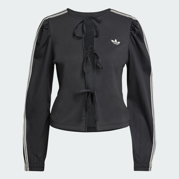 สีดำ เสื้อเบลาส์ adidas Originals Summer Glow