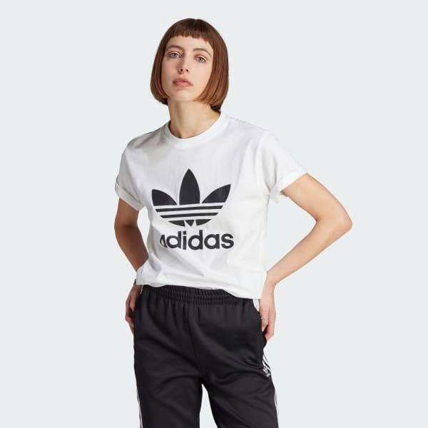 Adidas originals t outlet shirt trefoil