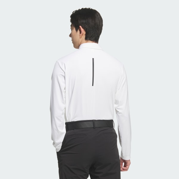 White ULTIMATE365 TOUR LONG SLEEVE POLO SHIRTS
