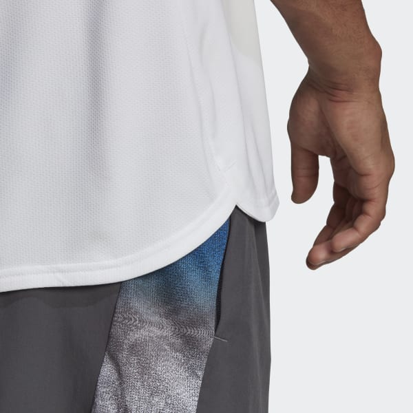 White Designed for Movement AEROREADY HIIT Slogan Training Tee V8448