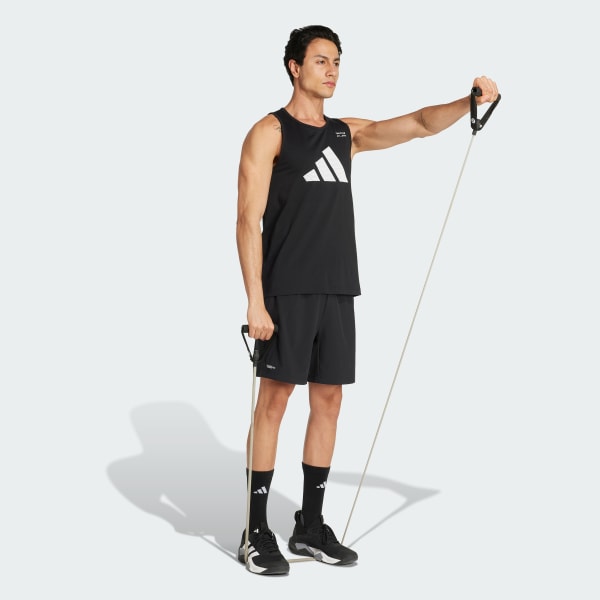 ブラック クライマクール カテゴリー トレーニング グラフィック タンク