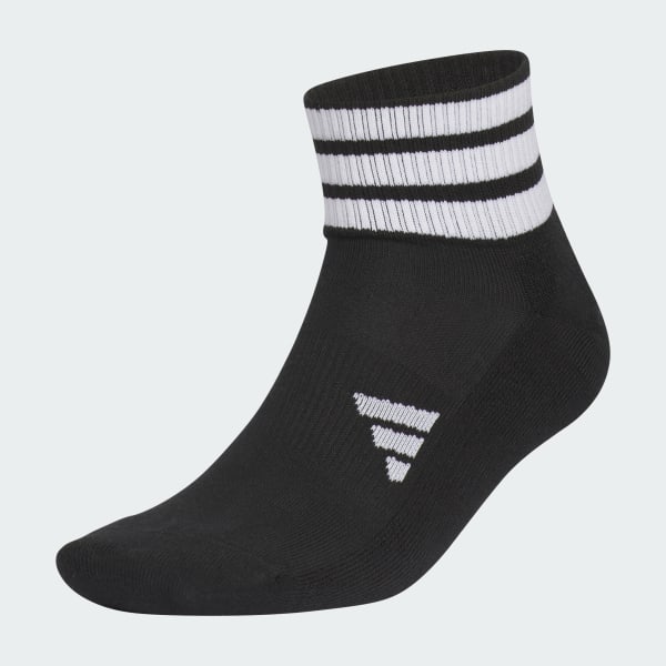 สีดำ ถุงเท้าหุ้มข้อ 3-STRIPES