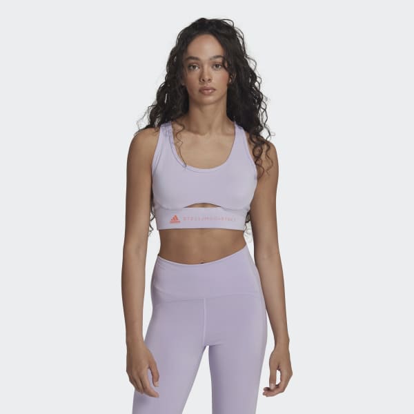 Lilla adidas by Stella McCartney TrueStrength Medium-Support bh CT507