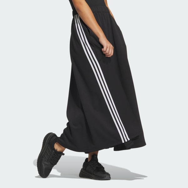 ブラック シーズナル スポーツウェア ルーズフィット ダブルニットスカート