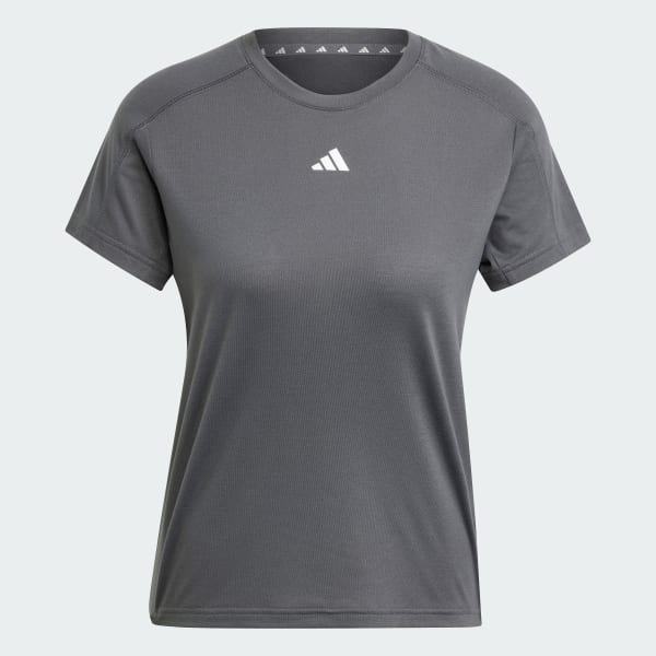 Grey AEROREADY Train Essentials Minimal Branding Crewneck Tee