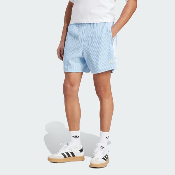 Blu Short adidas Originals Waffle Knit Sprinter