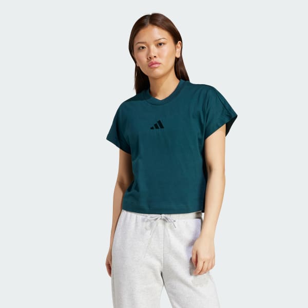 adidas ALL SZN Tee - Green | Free Shipping with adiClub