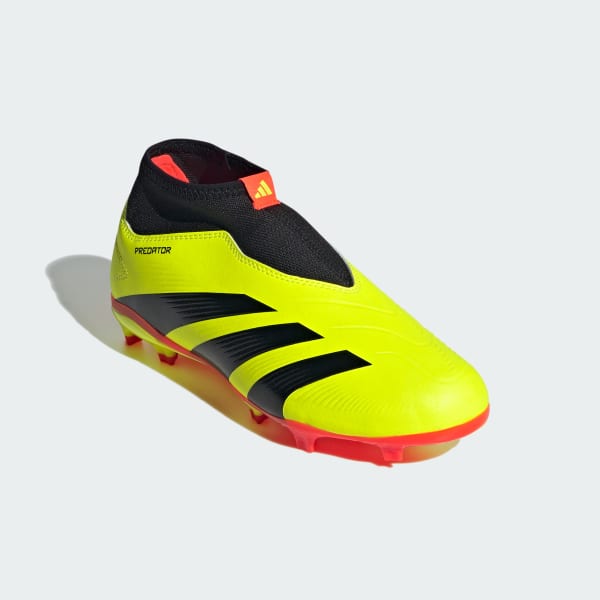 Amarillo Zapatos de fútbol Predator 24 League Terreno Firme Sin Cordones