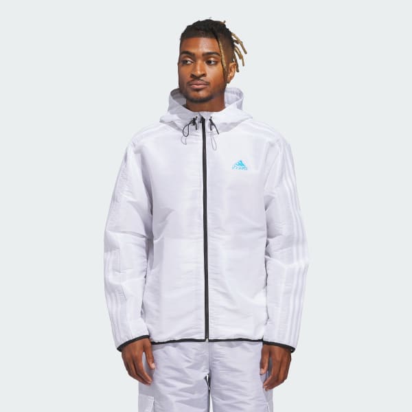 adidas Sunglass Woven Jacket White Free Shipping with adiClub adidas US
