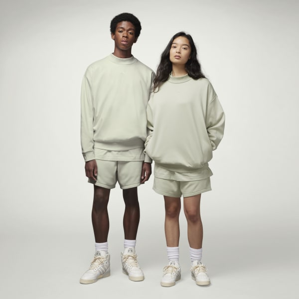 Gron adidas Basketball Crew Sweatshirt