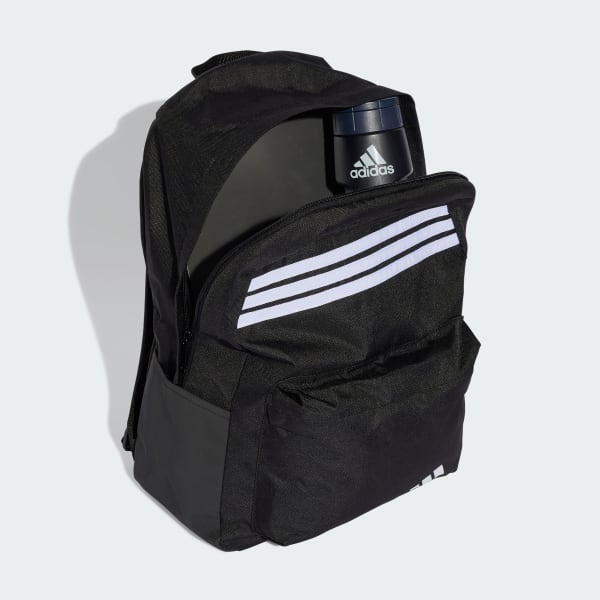 Noir Sac à dos Classic 3-Stripes Horizontal