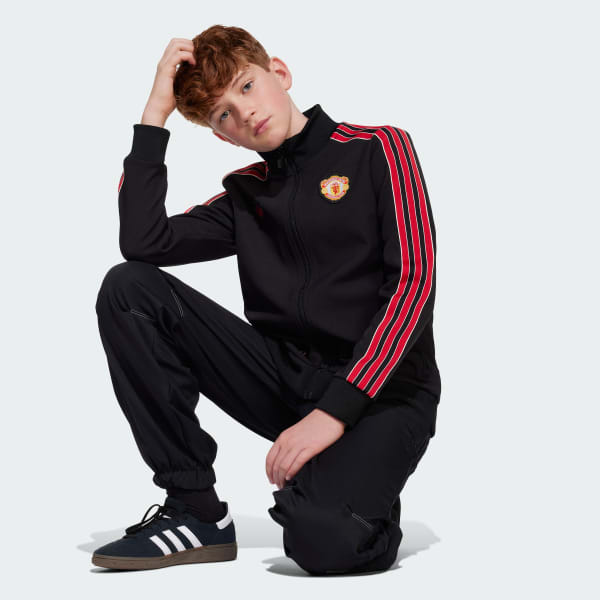 Nero Giacca da allenamento Terrace Icons Junior Manchester United FC