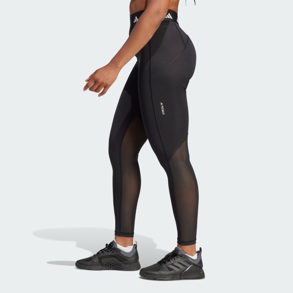 Czerń Techfit Stash Pocket Full-Length Leggings