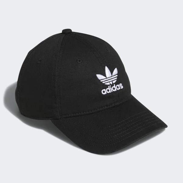 adidas Washed Relaxed Hat - Black 