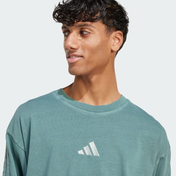 adidas ALL SZN Washed Tee - Green | Free Shipping with