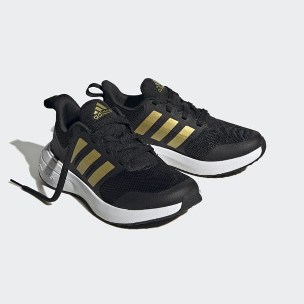 Black FortaRun 2.0 Cloudfoam Lace Shoes