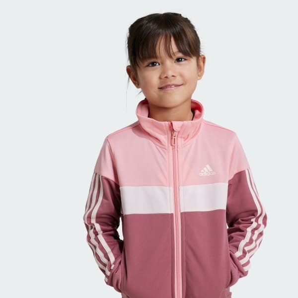 Adidas 3 stripe pink track jacket hotsell