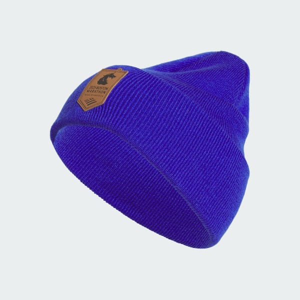 adidas Boston Marathon® 25 Wide Cuff Fold Beanie - Blue