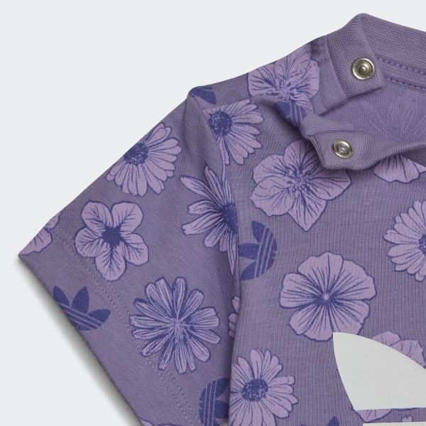 Adidas floral shorts set on sale