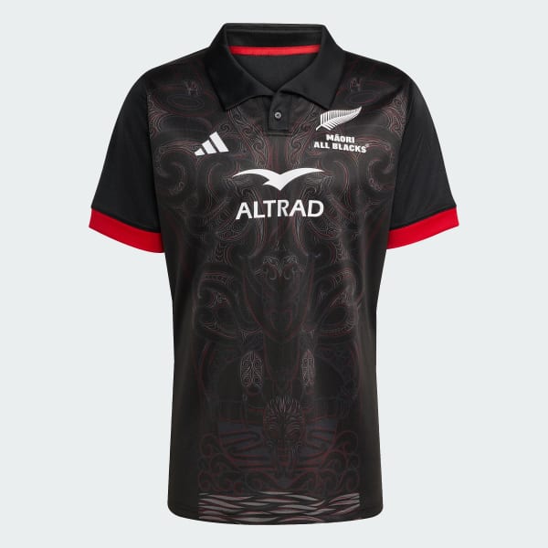 Noir Maillot Domicile Māori All Blacks