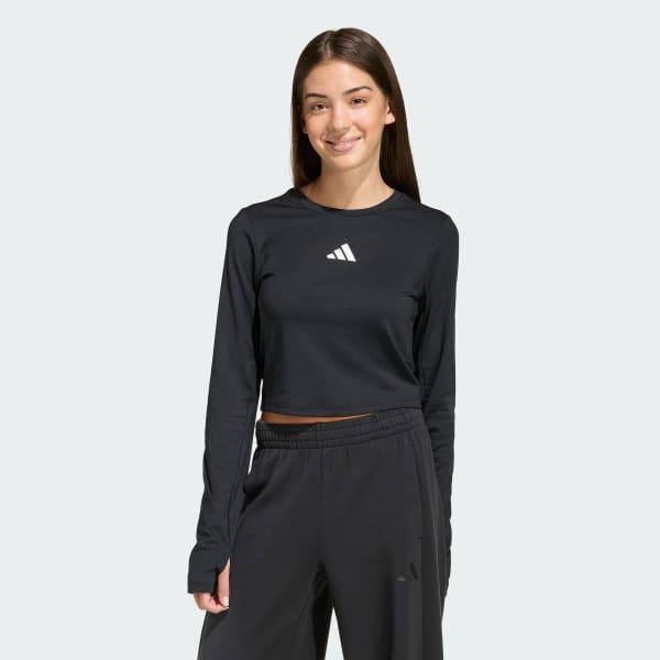 Black TECHFIT Long-Sleeve Top Long-Sleeve Top

