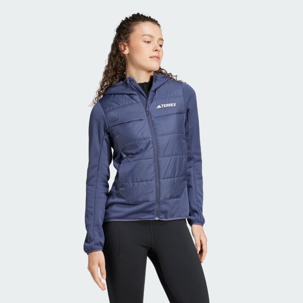 Blue Terrex Multi Hybrid Insulated Hooded Jacket