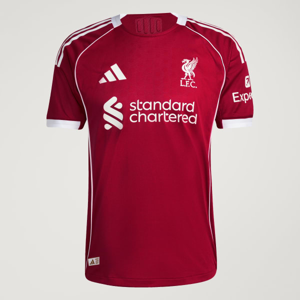 adidas Liverpool FC 25/26 Home Authentic Jersey - Red | Free
