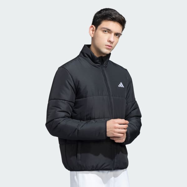 Black Basic Puffer Jacket
