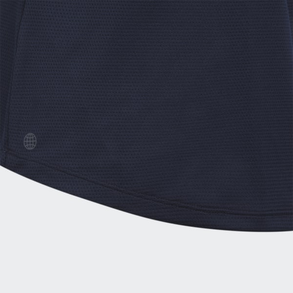 Niebieski Textured Polo Shirt