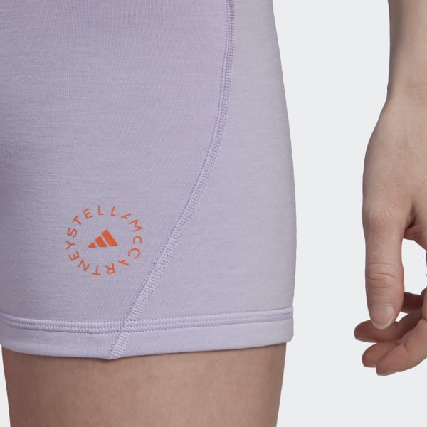 fialová Legíny adidas by Stella McCartney TrueStrength Yoga Short TI369