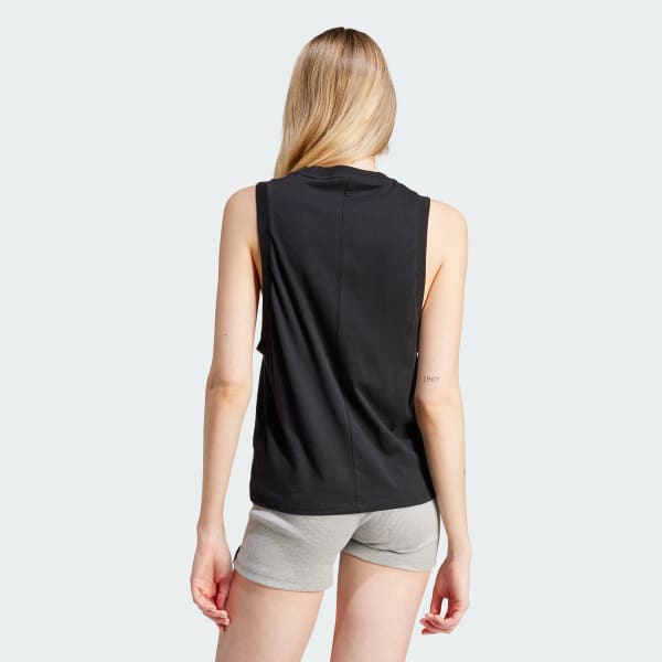 Black Sportswear Resort Graphic Tank Top
