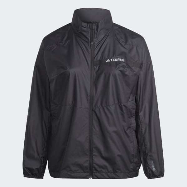 Black Terrex Multi Windbreaker (Plus Size)