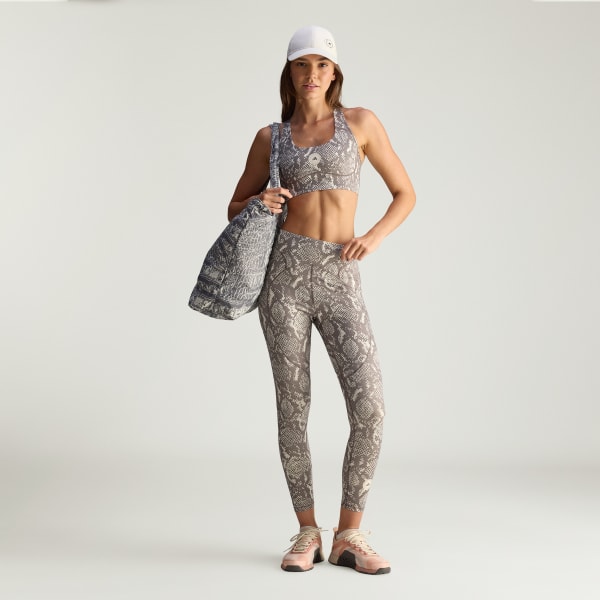 Beige Collant d’entraînement 7/8 avec imprimé adidas By Stella McCartney