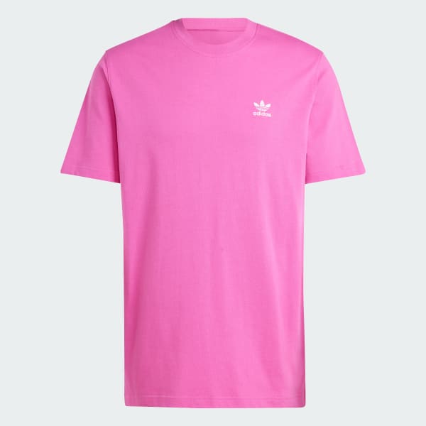 สีชมพู เสื้อยืดทรงบ็อกซี Adicolor Classics Back+Front Trefoil