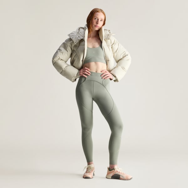 Grey 아디다스 by 스텔라 맥카트니 Cropped Padded Winter 재킷