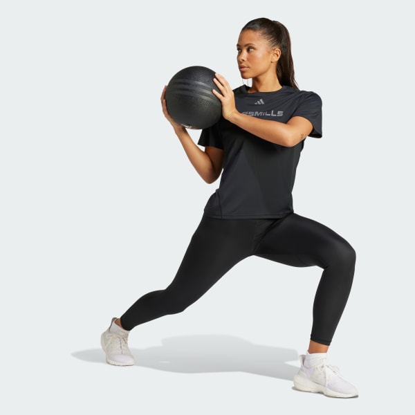 ブラック Les Mills グラフィック 半袖Tシャツ