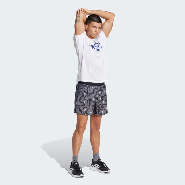 Black Run It Brand Love Shorts