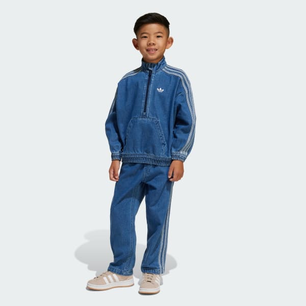 blauw Denim Set