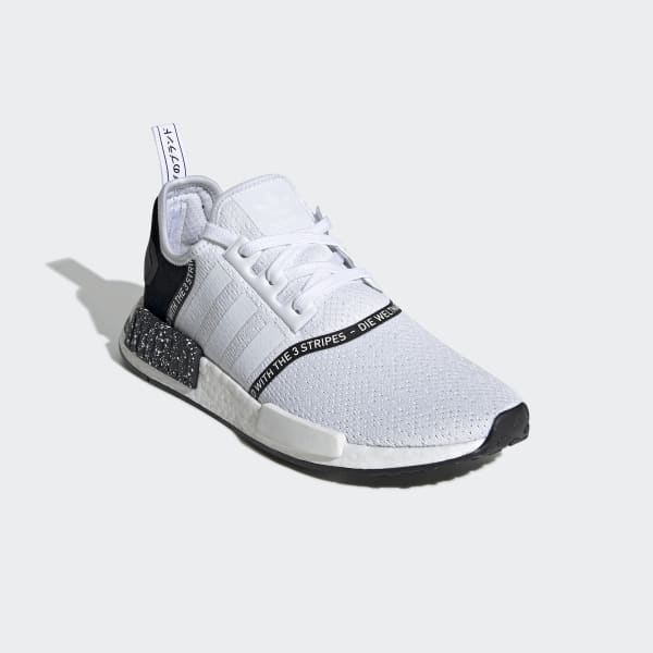 adidas nmd r1 white white black