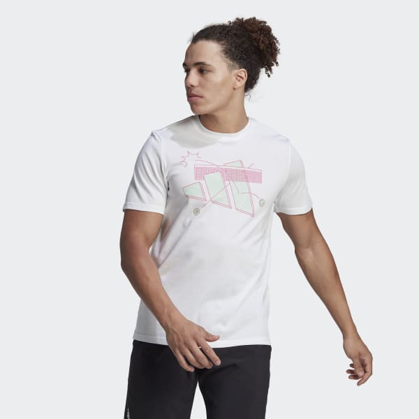 White AEROREADY Tennis Graphic Tee CN883