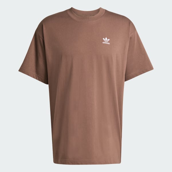 hnědá Tričko Essential Color Logo Oversized