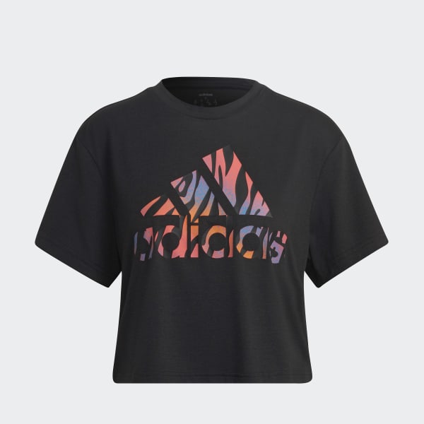 Sort AEROREADY Designed to Move Tiger-Print T-shirt M9589